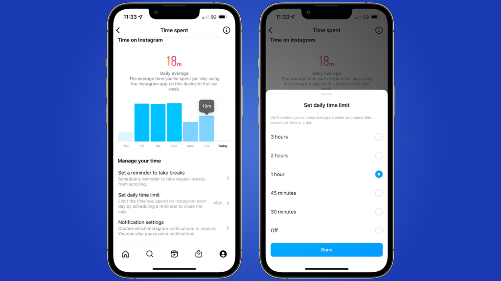 How to Set Time Limit on Instagram